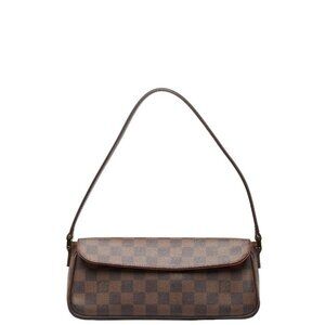 LOUIS VUITTON Brown Damier Leather Shoulder Bag